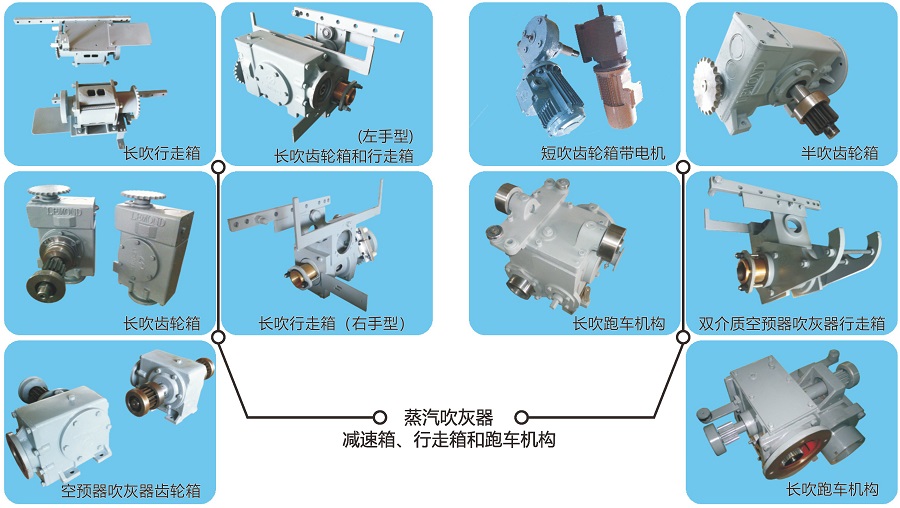 雙介質(zhì)空預(yù)器吹灰器行走箱